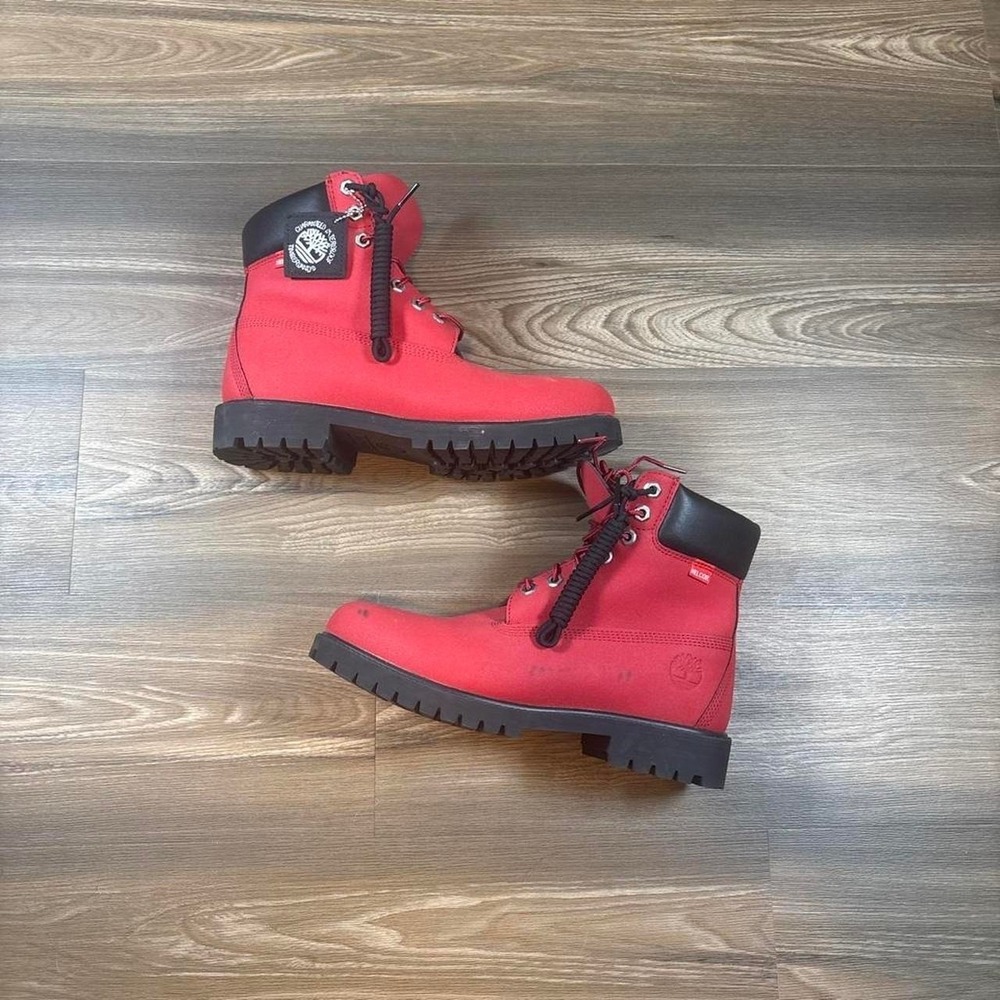 Timberland red boots